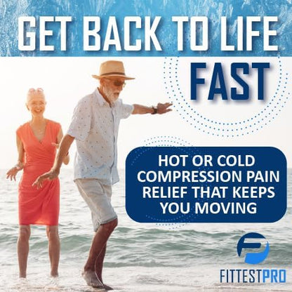 Fittest Pro Ankle Ice Pack Wrap for Swelling, Ice Pack for Injuires Reusable Cold Pack Wrap Hot Cold Therapy Ankle Ice Wrap for Sprained Ankles, Achilles Tendonitis
