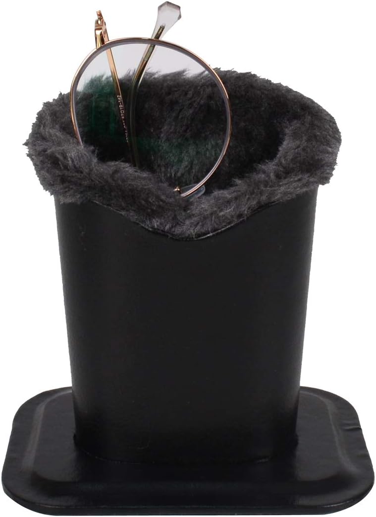 Pack of 2 Soft Plush Lined Eyeglasses Holder Stand Protective Glasses Holder Stand