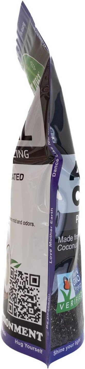 Green Piece® Activated Charcoal Pure - Medium Grain Air Purifying Bag - Kid/Pet Friendly Air/Water Fresheners - Odor Absorber - Resealable Bag - SUPER CLEAN - Made by Green Piece (1 Pound)