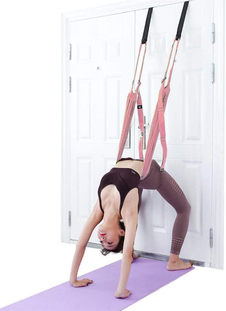 Yoga Fitness Stretching Strap, Adjustable Leg Stretcher Back Bend Assist Trainer, Improve Leg Waist Back Flexibility Home Gym Equipment for Rehab Pilates Ballet Cheerleading Splits Gymnastics