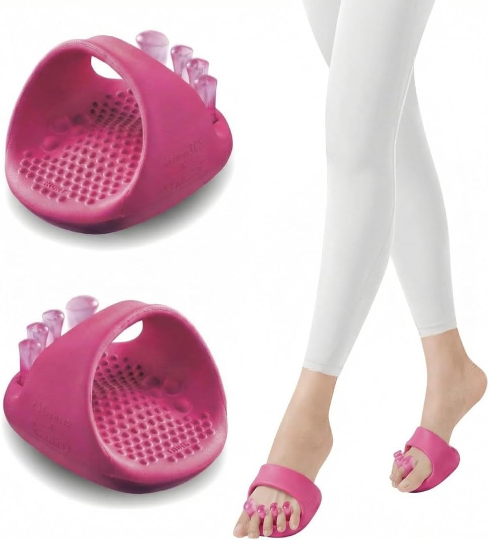 Foot Arch Trainer for Plantar Fasciitis, Extra Wide Toe Splay Stretcher & Ankle Strengthener, Heavy Duty Flat Feet Arch Support for Women, Pilates Posture Corrector