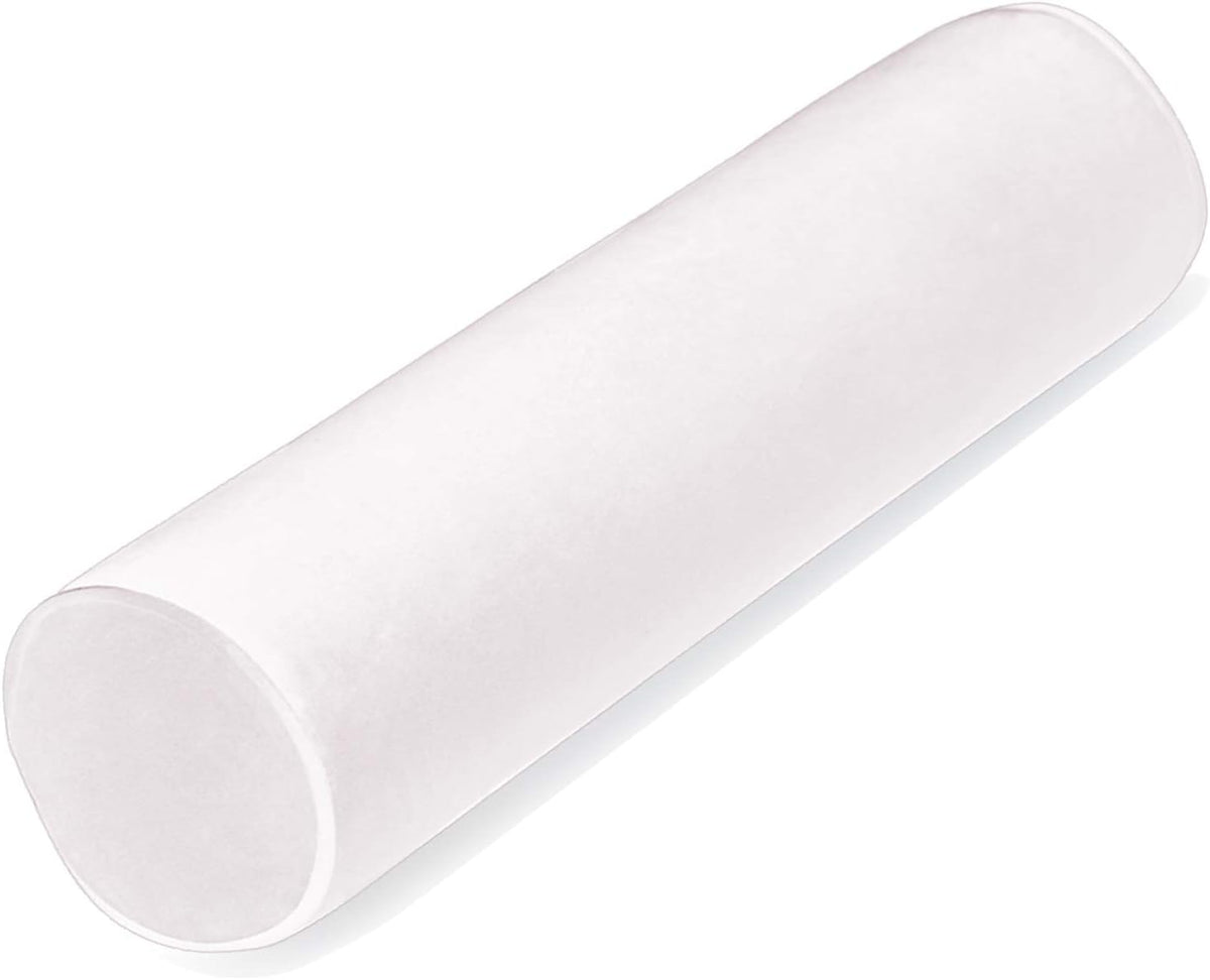 Tinbolunce Memory Foam Roll Pillow for Knee/Leg/Neck - Full Moon Bolster/Round Cylinder Pillow for Sleeping on Side or Back - Removable Cooling Cover Length 18" x 6" Diameter (Chocolate Brown)