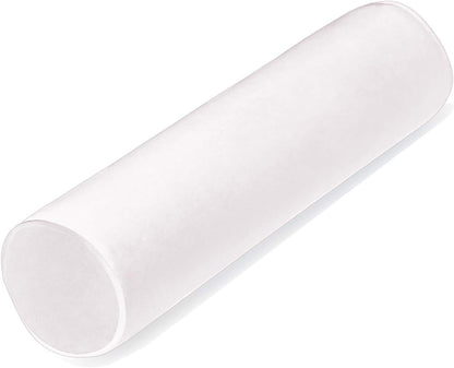Tinbolunce Memory Foam Roll Pillow for Knee/Leg/Neck - Full Moon Bolster/Round Cylinder Pillow for Sleeping on Side or Back - Removable Cooling Cover Length 18" x 6" Diameter (Chocolate Brown)