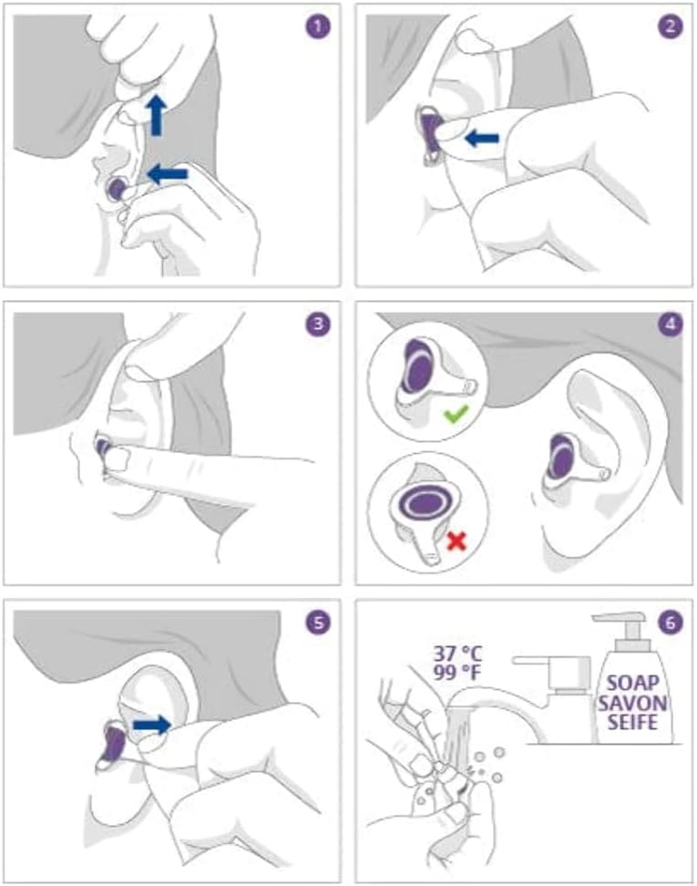 Alpine SleepDeep Earplugs for Sleeping – Side Sleepers & Snoring – Ultra-Soft Noise Reducing Earplugs – 27dB SNR – Hypoallergenic, Silicone-Free – 2 Pairs (S + L)
