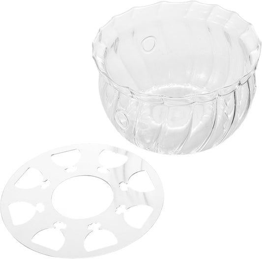 Hemobllo Glass Teapot Warmer Candle Holder Heat Base for Teapot Glass Tea Accessories for Keeping Tea Warm and Enjoyable
