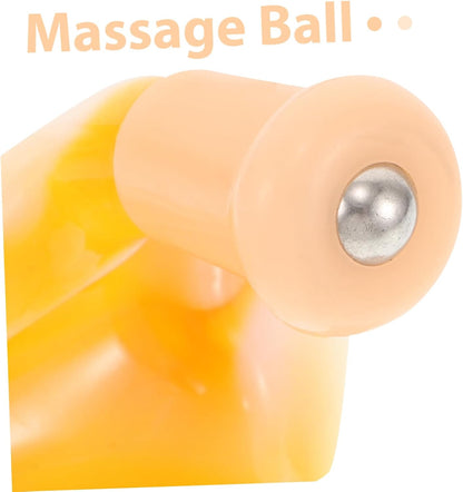 FRCOLOR Handheld Dog-Shaped Massage Tool Portable Trigger Point for Back Neck Foot Joint Relief Flexible Use for Office Lightweight Design Rollers