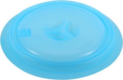 Collapsible Silicone Microwave Plate Cover Splatter Guard | Dishwasher Safe & BPA Free, 11”, Blue