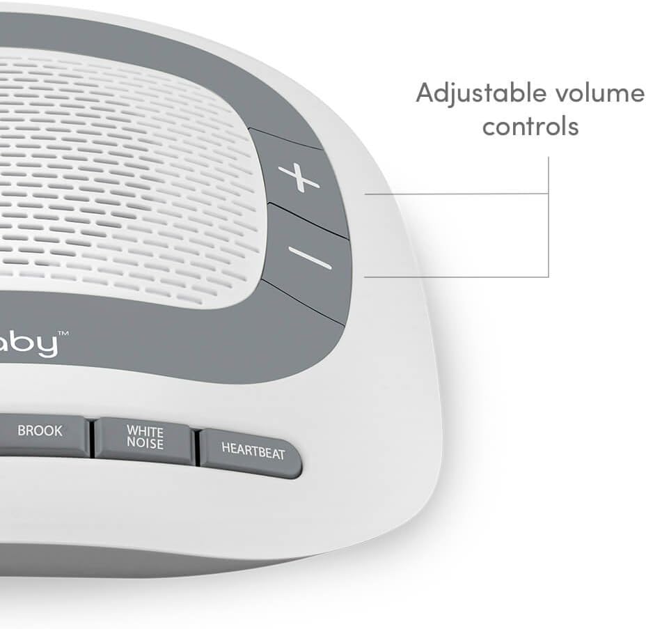 MyBaby SoundSpa White Noise Machine for Babies | 6 Soothing Lullabies for Newborns, Sound Therapy for Travel, Relaxing, Kids, Newborns, Baby Songs, Adjustable Volume, Auto-off Timer, By HoMedics | Sound Therapy for Travel, Relaxing, Kids, Newborns, Baby