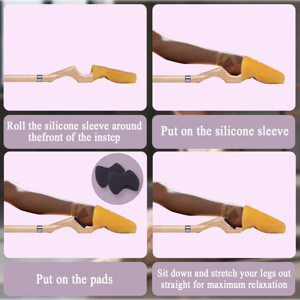 WodGod Ballet Foot Stretcher – Detachable Foot Stretcher and Foot Arch Trainer for Dancers, Gymnasts & Athletes – Portable Foot Strengthener for Flexibility, Balance & Stronger Arches