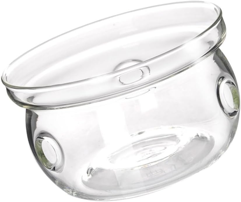 PRETYZOOM 1pc Creative Glass Base Heating Station for Tea Pot Stylish Insulated Furnace for Home Office Practical Tea Warmer No Candle Included