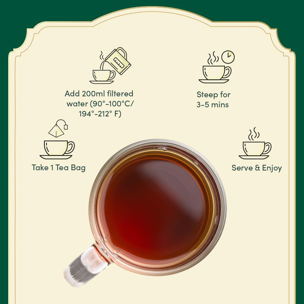 VAHDAM, Assorted Herbal Tea Sampler (18 Tea Bags, 9 Flavors) Caffeine-Free, Non-GMO | Double Infusion, Individually Enveloped Tea Bags | Herbal Tea Assortmen