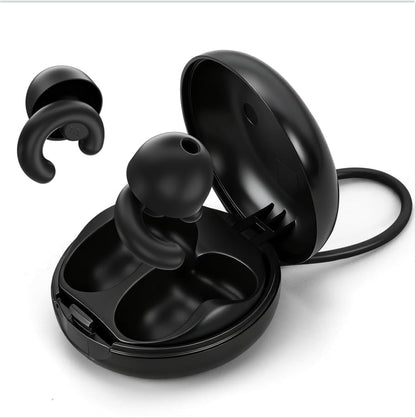 Noise Cancelling Ear Plugs Sleep 50dB NRR Side Sleep Small Ear | ultra soft silicone, reusable one-piece design, 4 sizes included, portable case