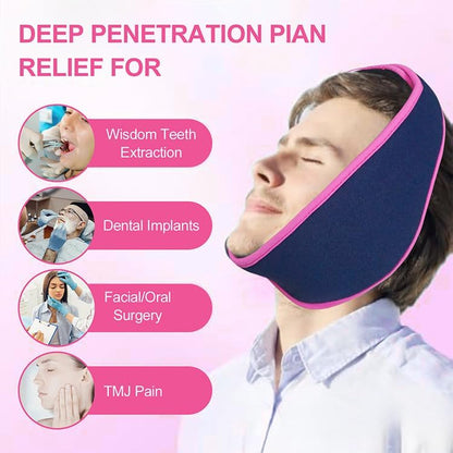 World-Bio Reusable Pink Face Ice Pack,Wisdom Teeth Ice Pack with 2 Gel Pack