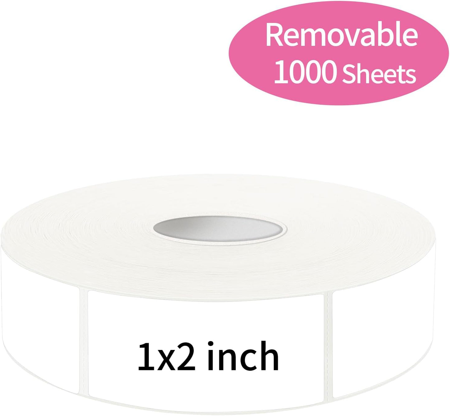 1000 Blank Removable Freezer Labels, Blank Removable Labels Water Oil Resistant with Perforation Line for Food Containers Jars Pantry Organization (Each Measures 1x 3 Inch)