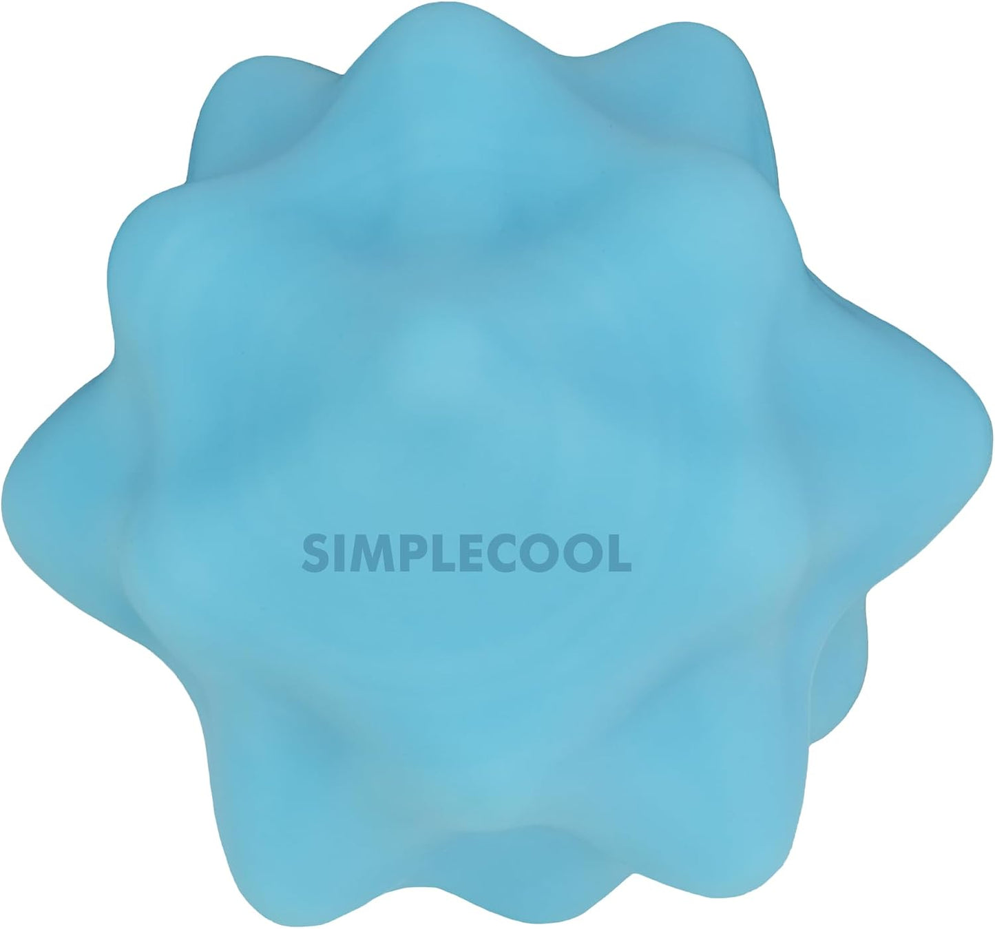 Small Spiky Massage Ball Trigger Point Massage Tool 2.2"×2.1" Blue | Solid Bumpy Massager for Deep Tissue Myofascial Release Hand Foot Plantar Fasciitis Pain Relief Knots Acupoint Yoga Fitness