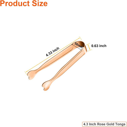Mini Serving Tongs, Anytrp 18-Packs Stainless Steel Sugar Tongs, 4.3inch Ice Tongs Kitchen Appetizers Tongs for Coffee Bar, Tea Party, Desserts Party, Sugar and Ice Bucket