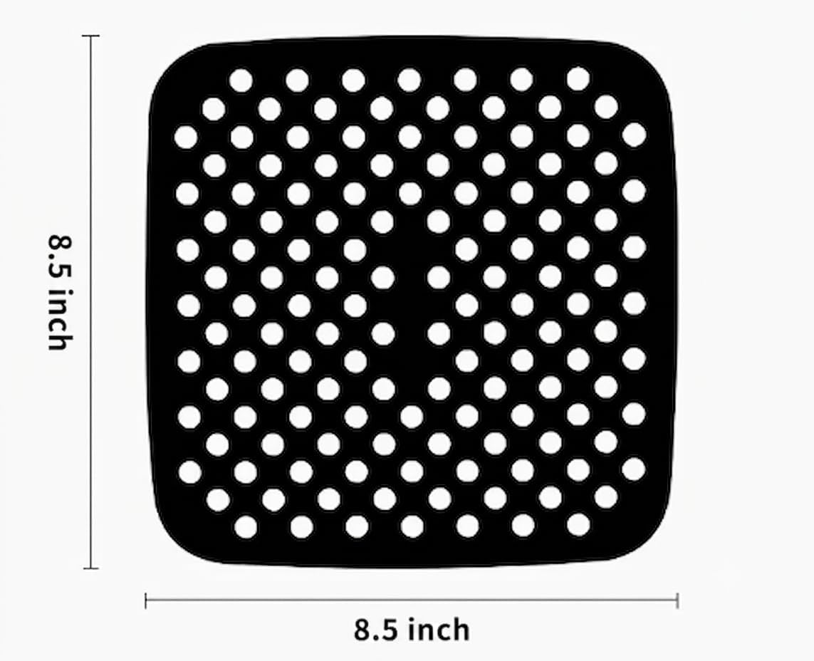 3-Piece Silicone Baking Mat Set, Non-Stick Reusable Air Fryer Liners and Oven Sheets, Heat Resistant, BPA-Free, Easy to Clean.