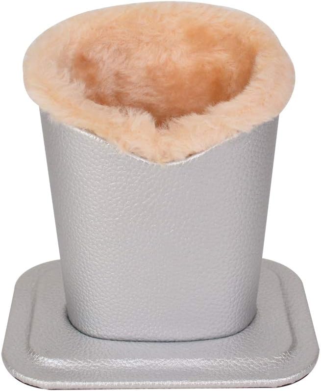Baitaihem Pack of 2 Plush Lined Eyeglasses Holder Stand Protective Glasses Case For Desks Or Nightstands