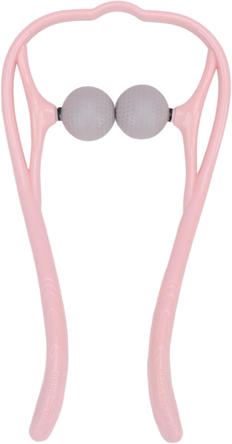 Dual Point Shiatsu Neck Massager Ergonomic Handle Deep Tissue Neck Shoulder Massager for Home Office