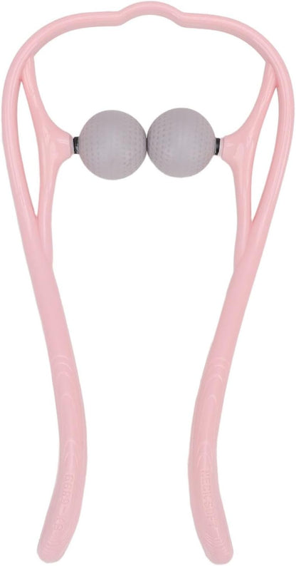 Dual Point Shiatsu Neck Massager Ergonomic Handle Deep Tissue Neck Shoulder Massager for Home Office
