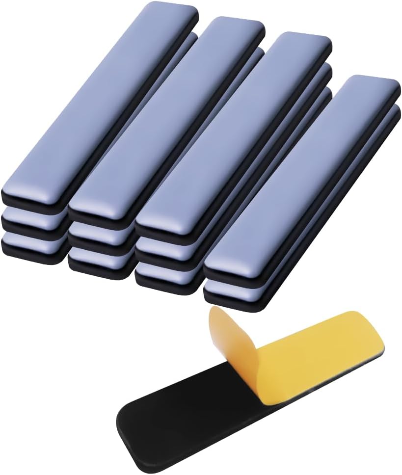 Furniture Sliders for Carpet and Hardwood Floors Adhesive Furniture Glides Self-Stick Furniture Sliders Pads (rectangular25*100mm,8)