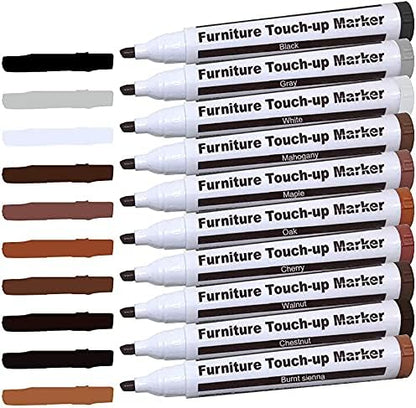 DAIXISM Furniture Repair Kit Wood Markers Wax Sticks, for Stains, Scratches, Wood Floors, Tables, Desks, Carpenters, Bedposts, Touch Ups, and Cover Ups (21)