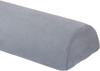 Half Moon Bolster Pillow for Legs, Knees, Lower Back and Head, Lumbar Support Pillow for Bed, Sleeping | Semi Roll for Ankle and Foot Comfort - Machine Washable Cover(@10,42x18x10cm/16.5x7x4in)