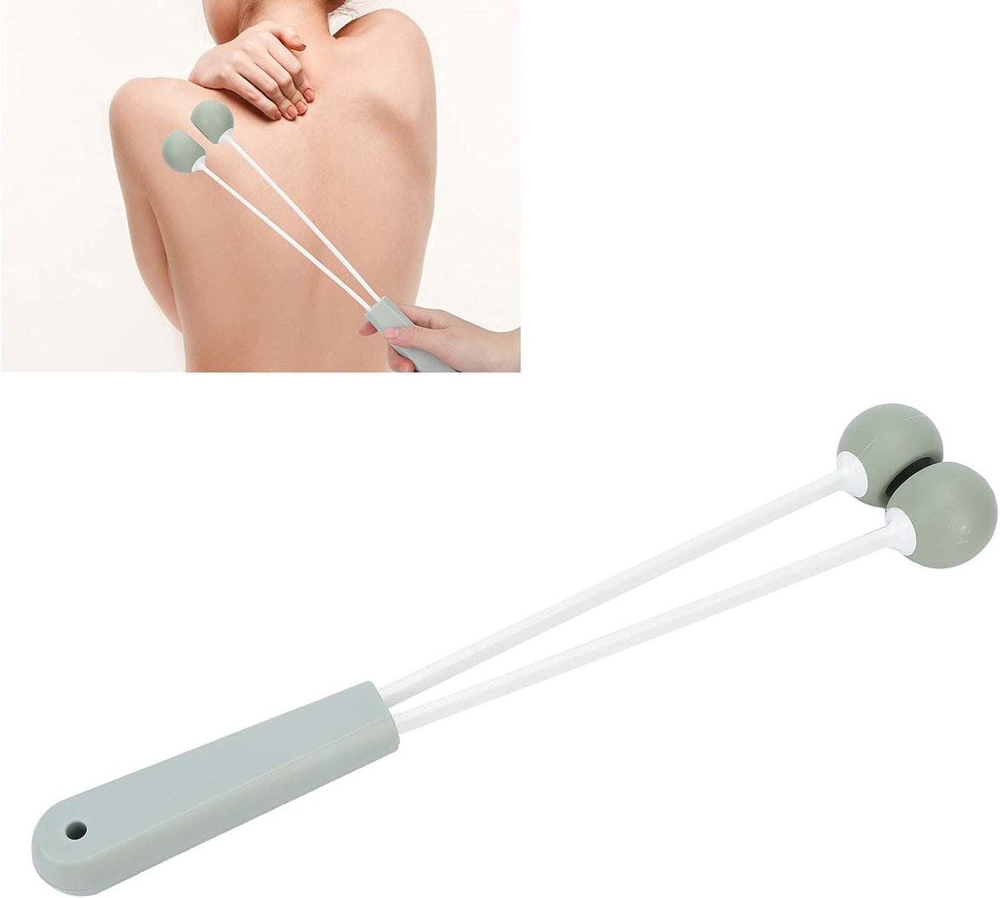 YUYTE Handheld Massage Hammer, Manual Massage Hammer Tool Massage Hammer Stick Silicone Fitness Percussion Massager for Muscle Neck arms Legs Back Shoulder
