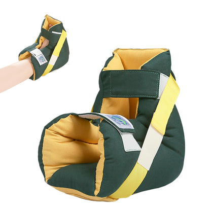 Foot Drop Heel Protector – Ankle Support for Bed Sores, Pressure Relief & Diabetic Care – Adjustable Straps, Breathable, Machine Washable (Dark green, Free Size)
