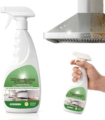 Oven Cleaner Heavy Duty Degreaser Spray for Kitchen Stove | 2026 New 17oz Kitchen Degreaser Spray and Microwave Cleaner, Multipurpose Grease Cleaner for Oven Hood Microwave