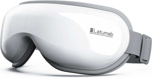 latumab Eye Massager with Heat & Bluetooth Music, FSA Eligible HSA | Face Massager, Mask for Migraine & Headache Relief, Improved Sleep, Dry Eyes & Head Tension, Birthday Gifts for Women Men