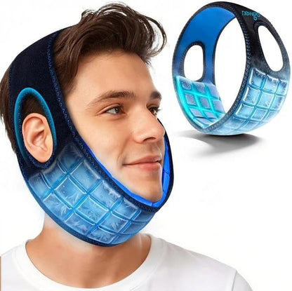 NEWGO Wisdom Teeth Ice Pack Head Wrap for Face Oral Surgery, FSA Eligible | Face Ice Pack with 4 Hot Cold Gel Pack for TMJ, Tooth Extraction, Tonsillectomy Recovery