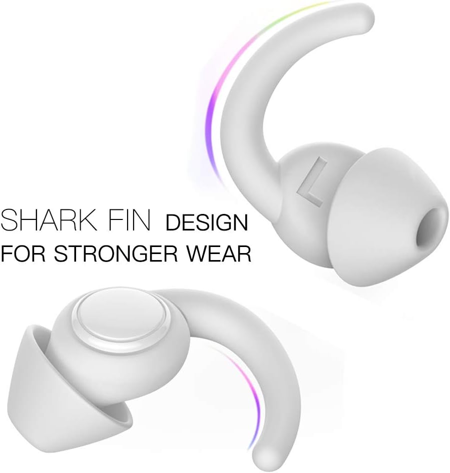 WUTAN Ear Plugs for Sleeping, 33dB Noise Cancelling Silicone Reusable | Jellyfish Bionic Design, Side Sleeper Friendly, 2 Pairs, S/L, Washable, Waterproof for Swimming, Travel Essential, Latex-Free
