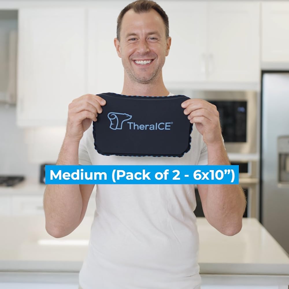 TheraICE PROpack Ice Pack for Injuries, Reusable Multipurpose Cold Gel 5x8 | Small 5x8 Multipurpose Cold Icepack For Aches & Pains - Great for Muscular Back Pain, Shoulder, Hip Knee