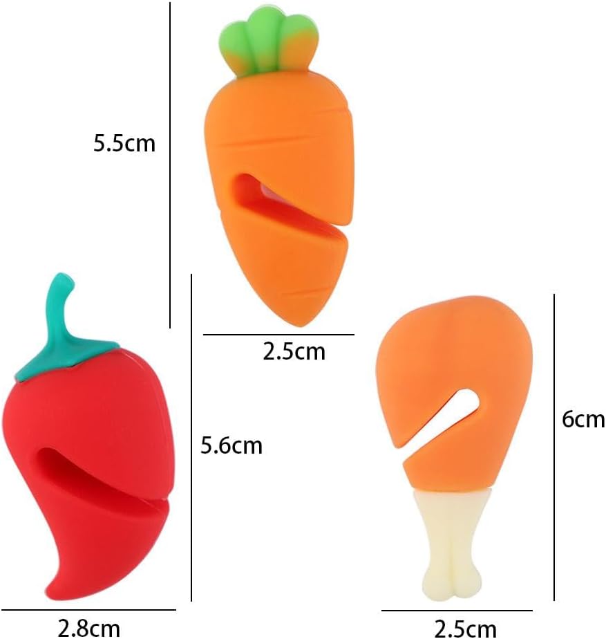 Vctitil 6Pcs Spill-proof Lid Lifter,Silicone Lid Spill Stopper Anti Overflow Pot,Cute Heat-resistant Kitchen Gadgets for Soup Pot(Multicolored)