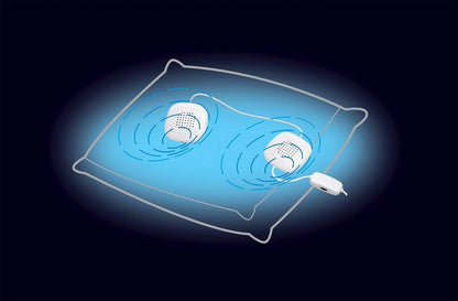 Sound Oasis Amplified Pillow Speakers – 2 Ultra-Thin Under Pillow Hi-Fi Stereo Speakers with Volume Control, Private Sleep Audio for Music, White Noise, Relaxation & Tinnitus Masking, 3.5mm Connection