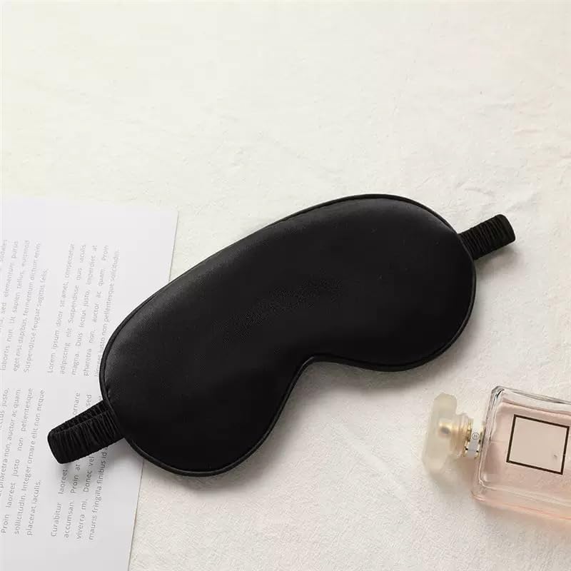 Sleep Mask Soft Adjustable, Elastic Strap with Cotton Wadding, Light Blocking Eye Mask for Women & Men, Breathable Comfortable Blindfold for Home, Travel, Office Naps