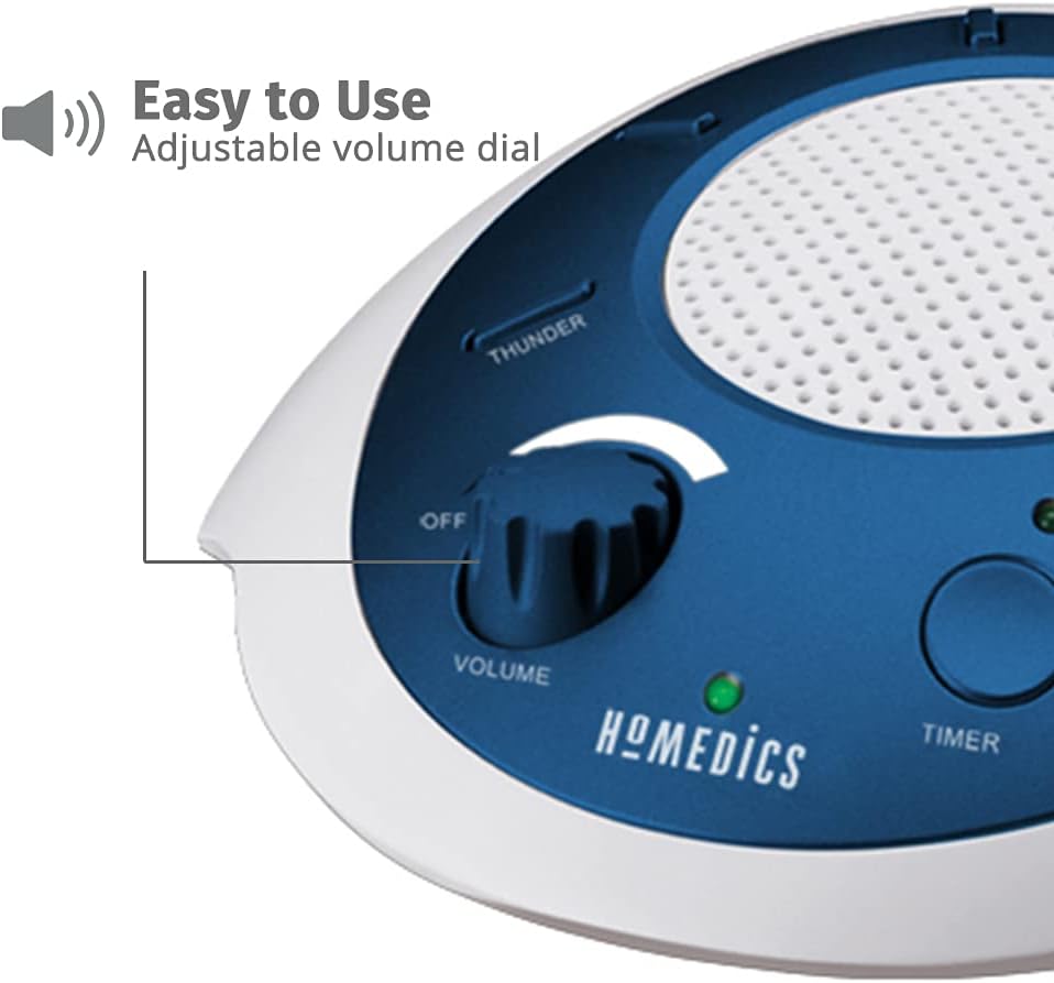 Homedics SoundSleep White Noise Sound Machine, Blue