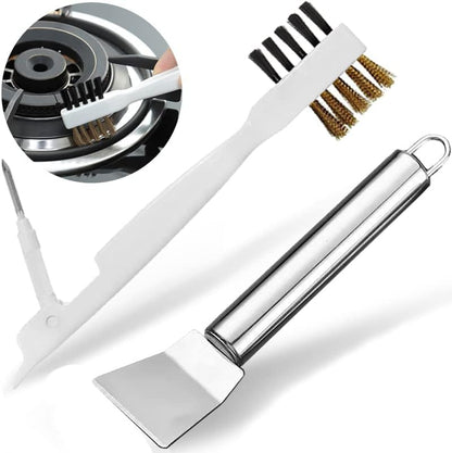Gas Stove Brass Wire Stiff Bristles Brushes Rust Cleaner for Kitchen Grease Grime Pot Pan
