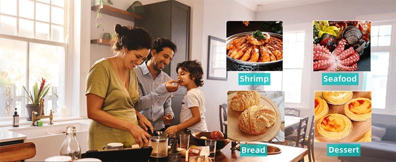 Silicone Air Fryer Liner 8.6" Round for 5–8 QT, No Divider, Reusable Non-Stick Collapsible Pot Liner, Dishwasher Safe, Heat-Resistant 446°F, BLACK, 1 Pack