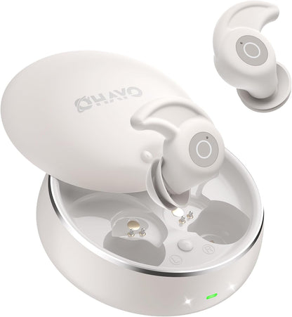 OHAYO Sleep Earbuds Bluetooth 6.0 Noise Cancelling Headphones for Side Sleepers 72H Playtime Mini Ear Buds with No Button Control