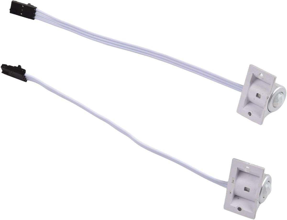 Automatic Stairway Light Controller 32 Steps with Dual PIR Motion Sensor - Dimmable LED Strip Driver DC12V/24V Adjustable Timer for Home Hallway Ladder Lighting Kit(2pcs sensor)