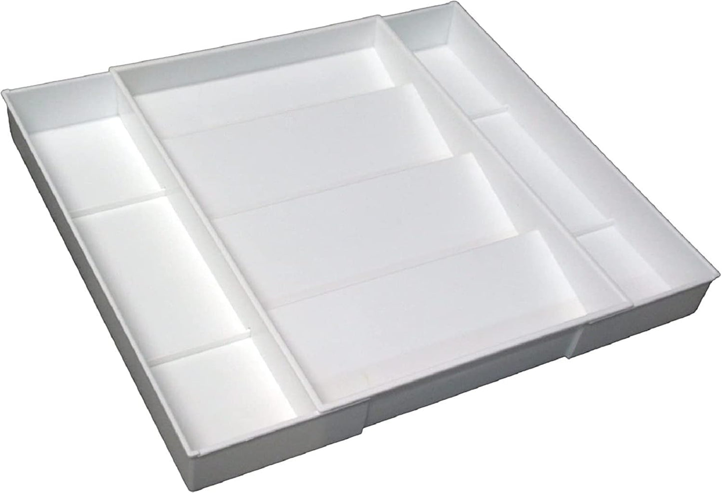 Dial Industries Expandable Kitchen Drawer Spice Jar Organizer Tray | Adjusts to fit narrow or wide cabinets, Keeps seasoning jars upright and visible, Great for pantry or cupboard storage