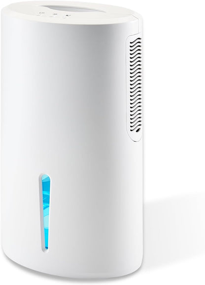 Small Dehumidifier for Bedroom up to 1000 Sq.Ft with Drain Hose, 68 OZ, Auto Shut-Off, Mini Dehumidifier with 7 Color ambient Lights for Bathroom, Basement, Closet, Garage, RV