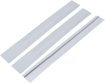 PATIKIL 25 Inch Silicone Stove Gap Covers, 3 Pcs Heat Resistant Kitchen Stove Gap Fillers for Ovens Stovetop Counter Washer Dryer, Gray
