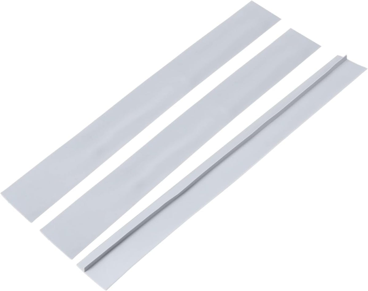 PATIKIL 25 Inch Silicone Stove Gap Covers, 3 Pcs Heat Resistant Kitchen Stove Gap Fillers for Ovens Stovetop Counter Washer Dryer, Gray