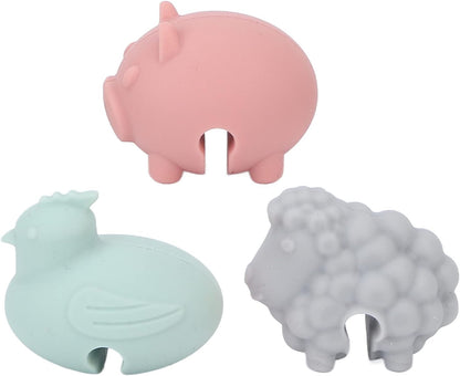 3PCS Spill Proof Lid Lifter, Silicone Cute Anti Overflow Pot Watcher Spill Stopper Pot Boil over Preventer for Pot Lid & Cute Kitchen Accessories