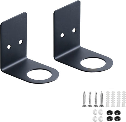 BiJun Soap Dispenser Wall Mount,1.06in Shampoo Conditioner Dispenser | Soap Dispenser Holder Refillable Shower Shampoo Conditioner Dispenser Set of 2 Black Space-Saving for Kitchen Bathroom ﻿