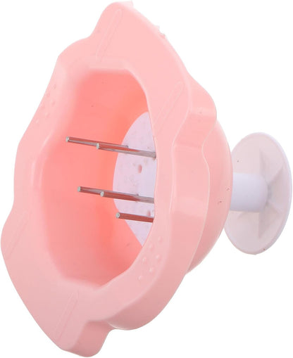 Cutting Safety Holder Finger Guard for Vegetable Slicing, Pink Pp | Compatible with Most Graters, Slicers, and Peelers, Comfortable Grip, Easy to Use in Restaurants and Home Kitchens