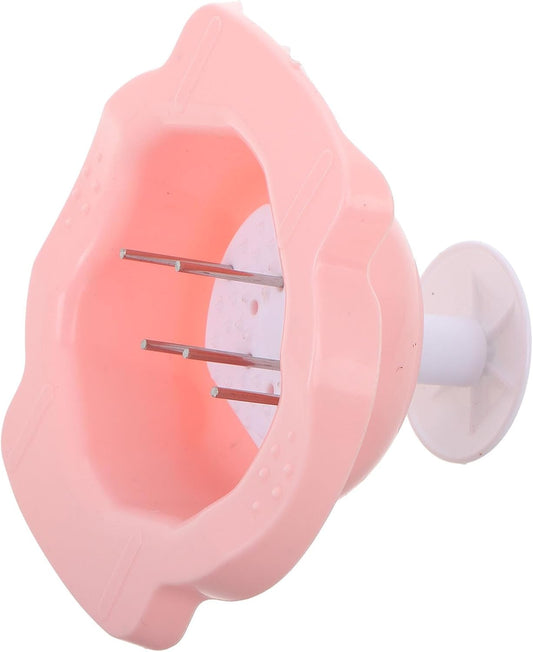 Cutting Safety Holder Finger Guard for Vegetable Slicing, Pink Pp | Compatible with Most Graters, Slicers, and Peelers, Comfortable Grip, Easy to Use in Restaurants and Home Kitchens